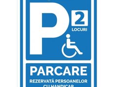 Semn parcare loc rezervat persoanelor cu handicap